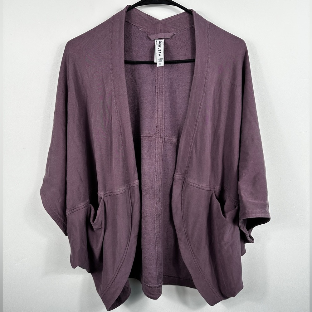 Athleta Cocoon Wrap Cardigan in Purple Size XS